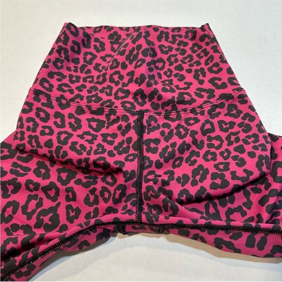 Beach Riot x Revolve Ayla Leggings High Rise Pink Leopard Cheetah Print Size XS - Picture 7 of 14